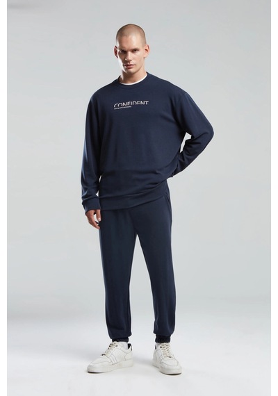 Benmanaj Erkek Haki Sweatshirt - Lacivert Lacivert