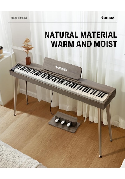 Donner Ddp-60 Dijital Piyano Gray Wood Grain