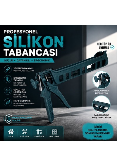 Genel Markalar Plastik Silikon Tabancası Yeşil
