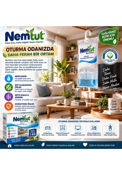 Nem Alıcı Rutubet Emici Koku Giderici Korozyon Önleyici 1 Kutu Içerisinde 2 Paket Diğer