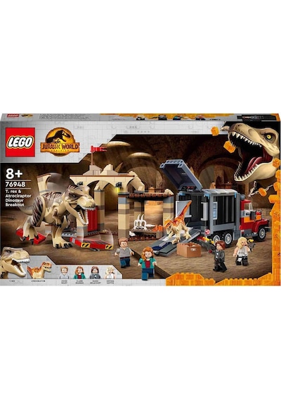 LEGO® Jurassic World 76948 Tirex ve Atrociraptor Dinozor Kaçışı 466 Parça