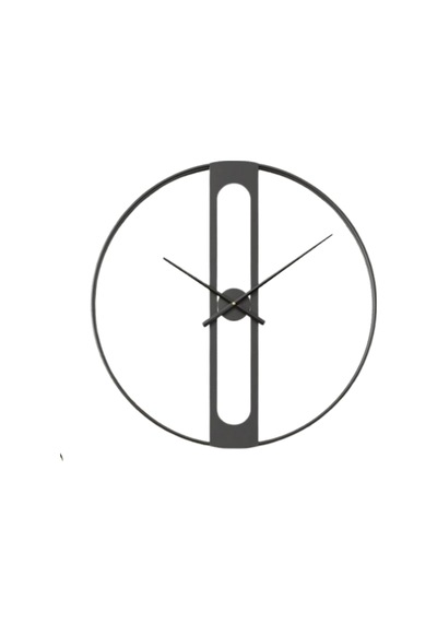 Dekoratif 60 Cm Siyah İskelet Duvar Saati