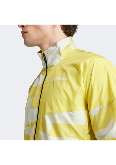 Adidas Terrex Multi Printed Wind Erkek Ceket Jd8431 Sarı