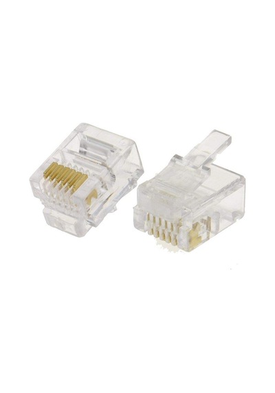 Telefon 6Pinli Jak Fişi 6P/6C Rj12 -  100Adet