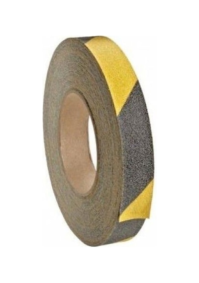Sarı Siyah Merdiven Ve Zemin Kaydırmaz Kaymaz Bant 25mm X 25mt