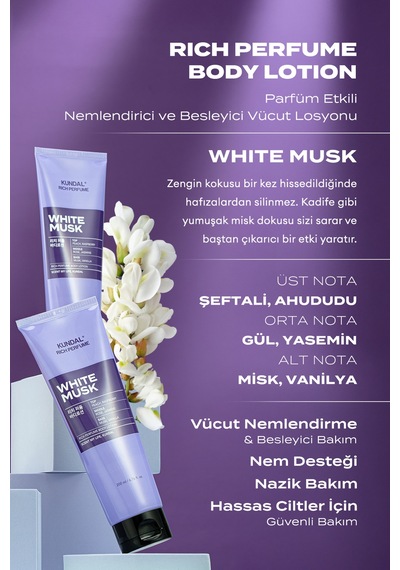 Kundal Rich Perfume Body Lotion White Musk 200 ML