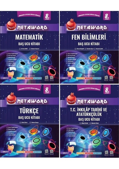 Nartest 8.Sınıf Lgs Metaword 4'Lü Baş Ucu Kitapları Seti