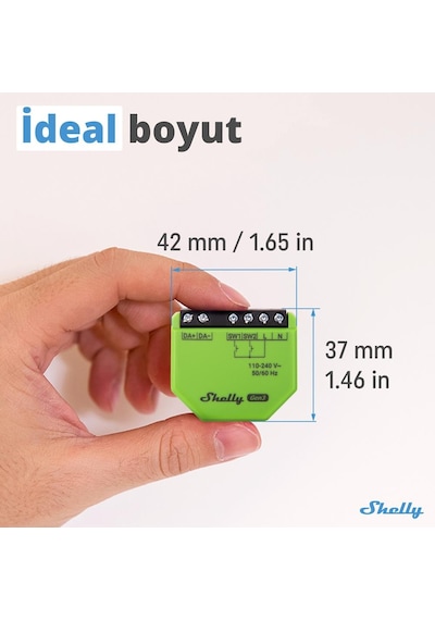 Shelly Dalı Dimmer Gen3 Akıllı Dalı Dimmer Led Kontrol Rölesi