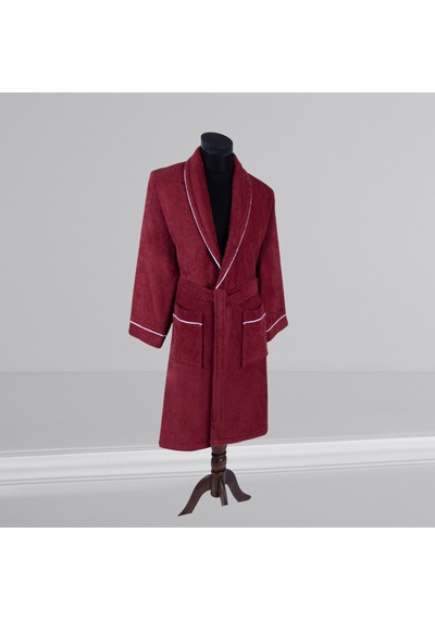 % 100 Pamuklu Laodikeia Şalyaka Bornoz Kadın Erkek Unisex Bordo