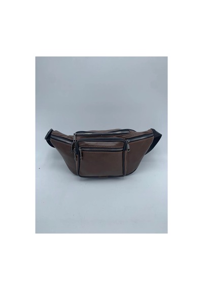 Nahitatyana Unisex Kahve Rengi Çok Cepli Hakiki Deri Freebag Bel Çantası Kahve - 121763658 Kahve