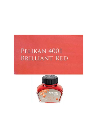 Pelikan 4001 Dolmakalem Mürekkebi 30 Ml.  Kırmızı