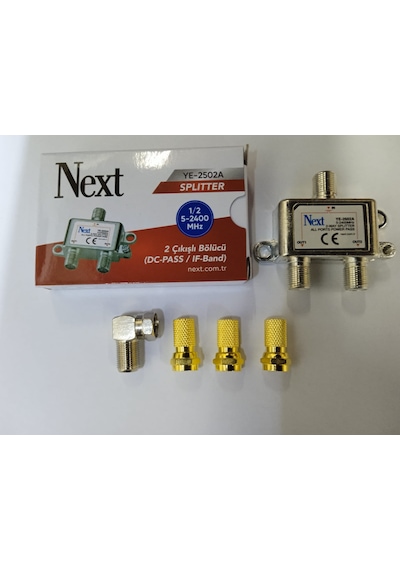 Kablo Tv ve Uydu Çoklayıcı 3 Adet F Connektör 1 Adet L Connektör