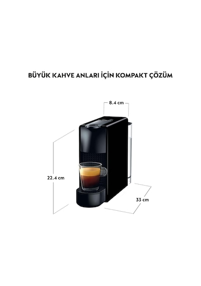 Nespresso Essenza Kahve Makinesi Black Bundle C35B