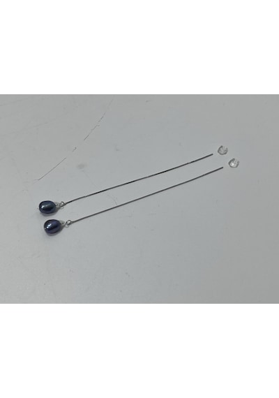 Ashiqi Doğal Barok İnci 925 Ayar Gümüş Küpe 1,45 Gram Gümüş