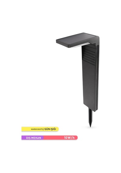 Ack Solar Led Bahçe Armatürü 3000K Günışığı Kazıklı Güneş Enerji