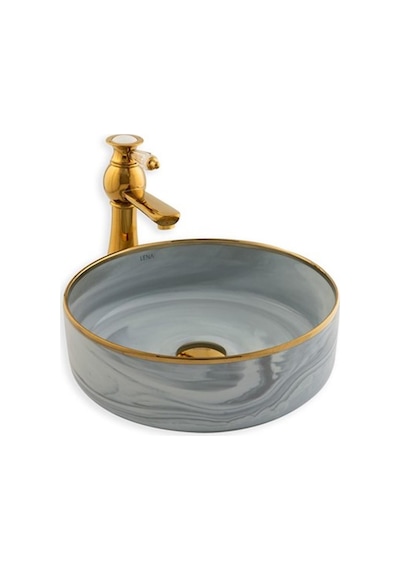 Eva Banyo Lena E-7026 Tezgah Üstü Porselen Lavabo