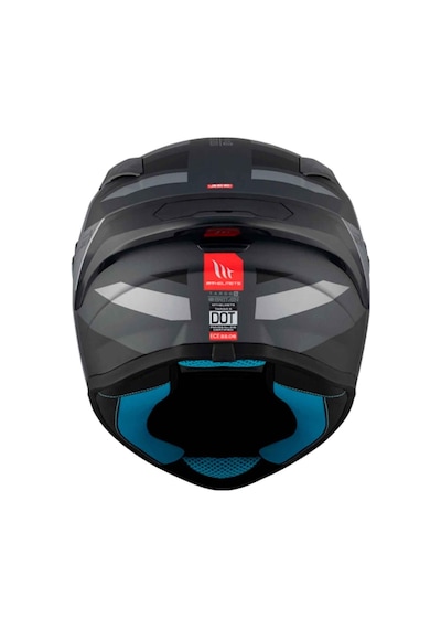 Mt Targo S Britain C2 Kapalı Kask Mat Gri - Siyah