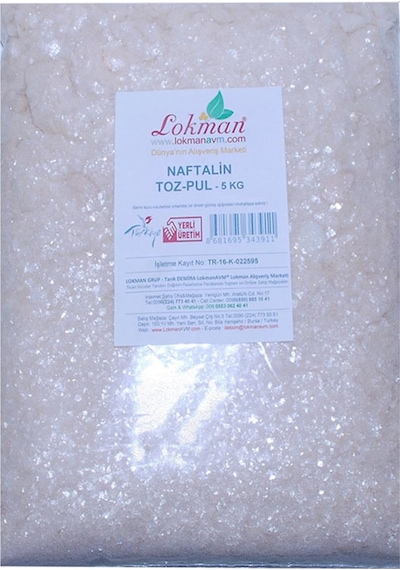 Naftalin Tozu Pul 5 Kg Paket Çok Renkli