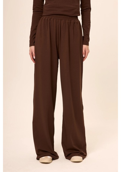 Zoor Ultra Soft Penye Modal Pantolon Kahverengi