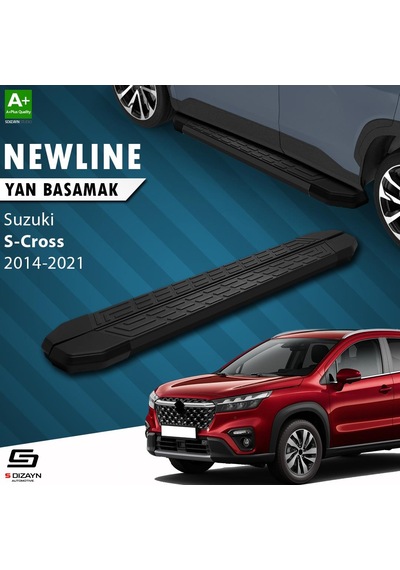 S-dizayn Suzuki Sx4 2 S-cross Newline Siyah Yan Basamak 173 Cm 2014-2021 A+ Kalite