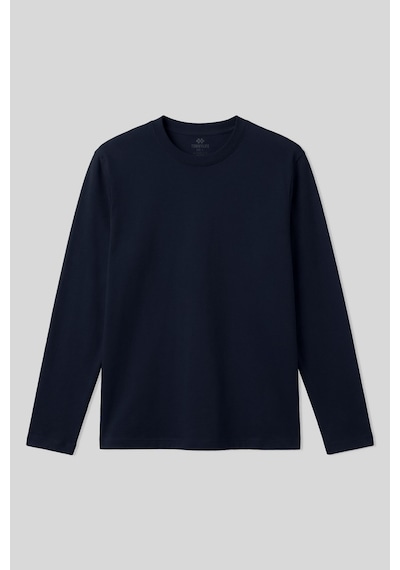 Tommy Life Lacivert Standart Fit Basic O Yaka Erkek Sweatshirt - 87997 Lacivert