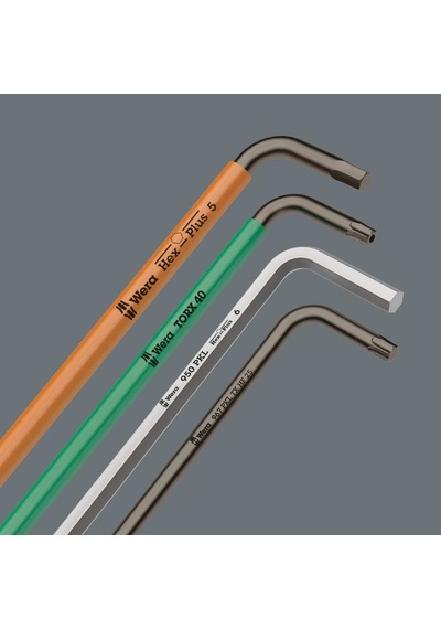 Wera 950/7 Hex-plus 1 Allen Anahtar Set, Metrik, Krom Kaplama