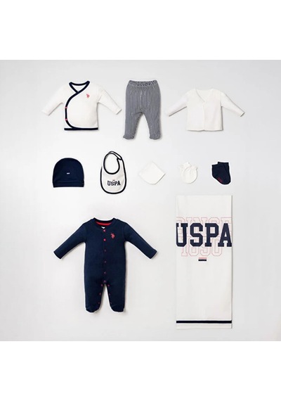 U.s. Polo Assn 10'lu Hastane Çıkış Seti 2858 Beyaz