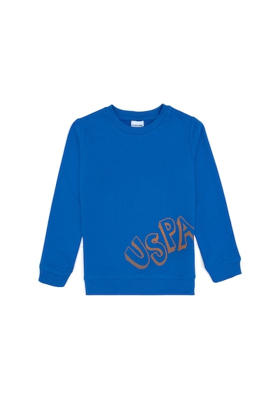U.S. Polo Assn. Erkek Çocuk Koyu Mavi Bisiklet Yaka Basic Sweatshirt 50313979-VR032