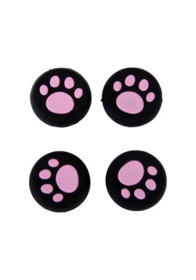 Sony PS4 Playstasion 4 Analog Koruyucu Silikon Pad-Pembe Pati