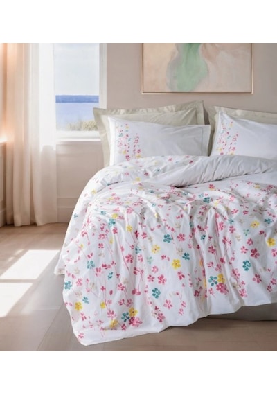 Cotton Box Nevresim Takımı Modelıne Ranforce Flare Bej T.k. Çok Renkli