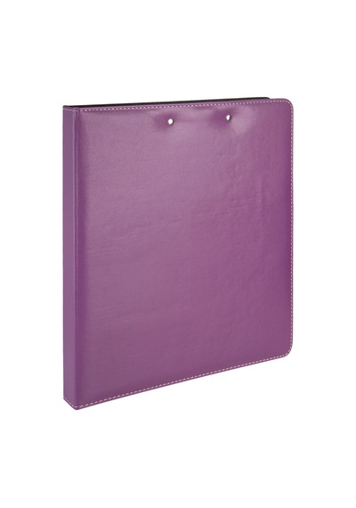Evrak Sunum Tanıtım Firma Klasörü Sekreterlik A4 150 Yaprak Kapasiteli Ring Binder File Vegan 26,5x32 Cm. Lila