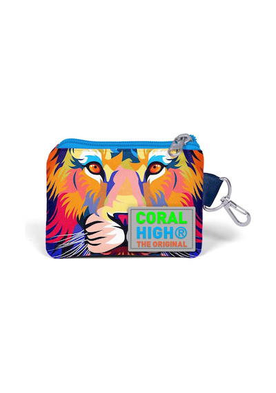 Coral High Kids Lacivert Saks Aslan Desenli Bozuk Para Çantası 21841