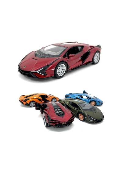 Kinsmart Die Cast Lamborghini Sian Fkp 37 Kırmızı 1/40 Model Araba
