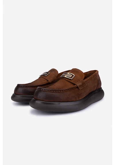 Valmenti Erkek Hakiki Deri Taba Loafer Ayakkabı 1171 260-04 Erk Ayk Sk25-26 Taba Pstl Esk Suet Taba