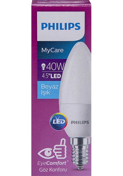 Philips Ledcandle 5 - 40w B35 E14 Beyaz Işık 4 Adet