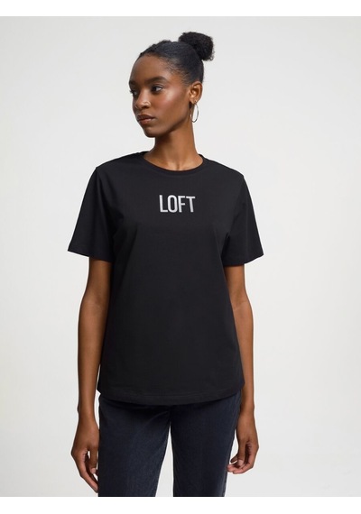 LOFT Regular Fit Kadın Tshirt K.kol Lf2034083 Q1.v1 Siyah