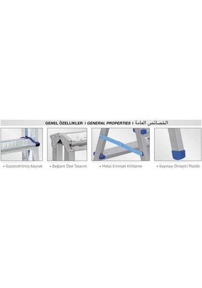 Profil Çift Çıkışlı 6 Basamaklı Merdiven İ206