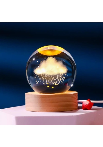 Mr 3d Kristal Cam Küre, Soketli Gece Lambası,led, Sevgiliye Hediye, Noel, Öğretmenler Günü, Özel Tasarım Harika Bir Hediye Yağmur Sku: Zeusb0fyzytjcx