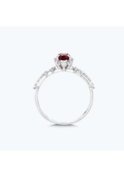 Altınbaş Pırlanta Topaz Oval Yüzük Pnf004lbt-14k
