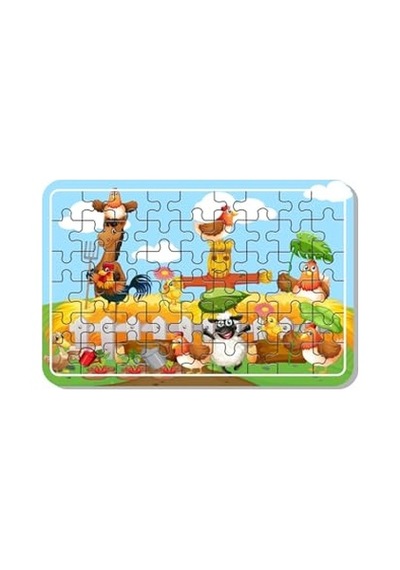 Lipyos Sevimli Hayvanlar, Çiftlik Hayvanları, Çiftçi Çocuk Ve Denizaltı Ahşap Puzzle Seti