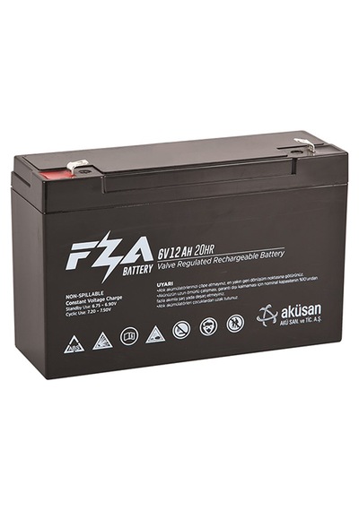 FZA 6 V 14 AH AGM Bakımsız Kuru Akü 151x50x95 mm