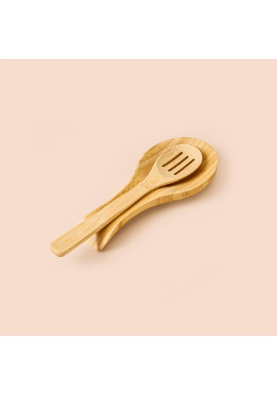Sponi Kirli Kaşık Altlığı - Açık Kahverengi - 26,5x11,2 Cm