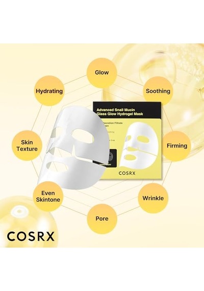 Advanced Snail Mucin Glass Glow Hydrogel Mask 44924008