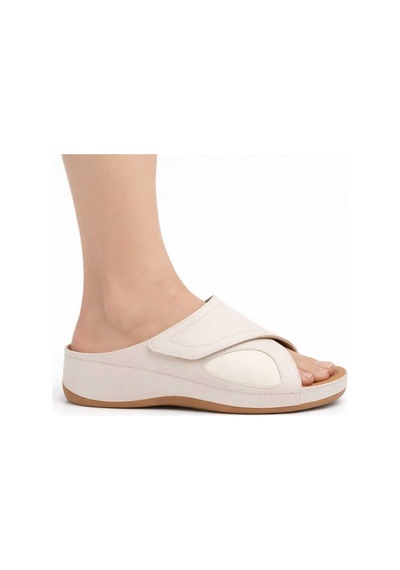 Look Life Kadın Günlük, Rahat, Jelly Cool Teknolojili Halluks Valgus Terlik Bej