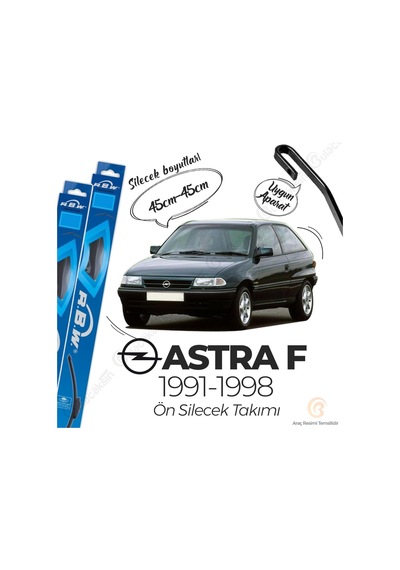 Opel Astra F Muz Silecek Takımı (1991-1998) RBW