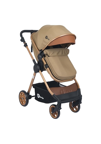 Elegant Gold Travel Sistem Bebek Arabası Bb 370 Kahve - Pusetli Çift Yönlü Bebek Arabası