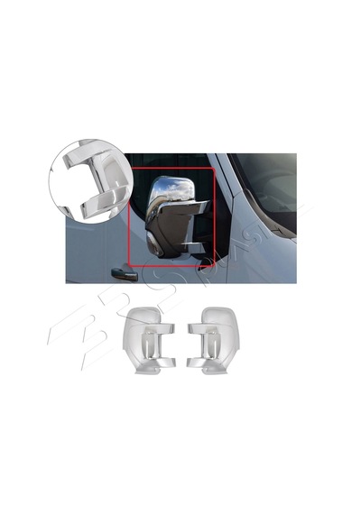 Opel Movano Uyumlu 2013 Ve Üzeri Ayna Kapağı 2 Parça Abs Krom Kaplama