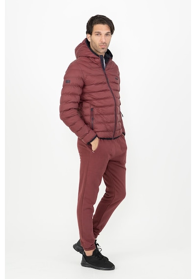 Maraton Sportswear Regular Erkek Kapşonlu Uzun Kol Basic Bordo Mont 19094-bordo Bordo