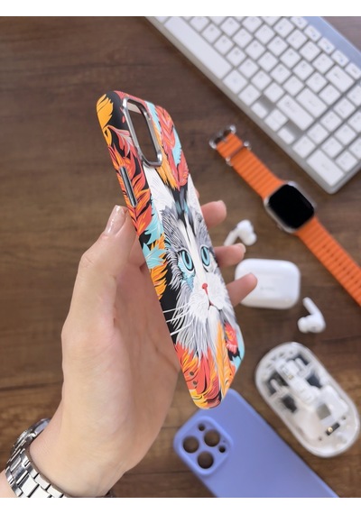 İphone 11 Kılıf Magsafe Uyumlu Hayvan Figürlü Premium Kapak Kılıf Soo-740 Desen6