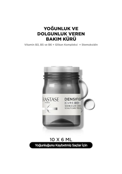 Kerastase Densifique Saç Yoğunluğu Artıran Saç Derisi Bakım Kürü 10 6m